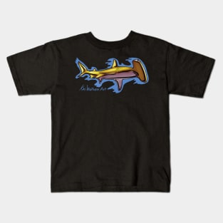 Hammerhead Shark Color Variant B Kids T-Shirt